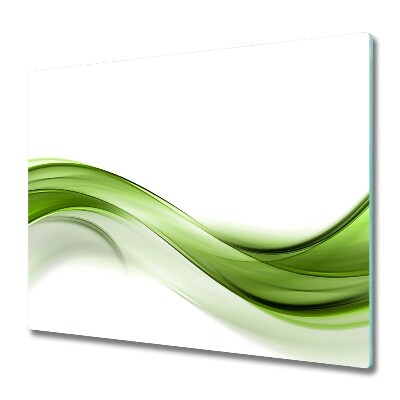Skleněná krájecí deska Zelená vlna