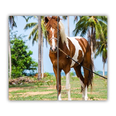 Skleněná krájecí deska Pinto kůň