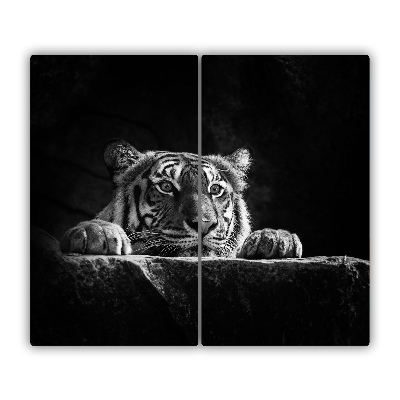 Skleněná krájecí deska tygr
