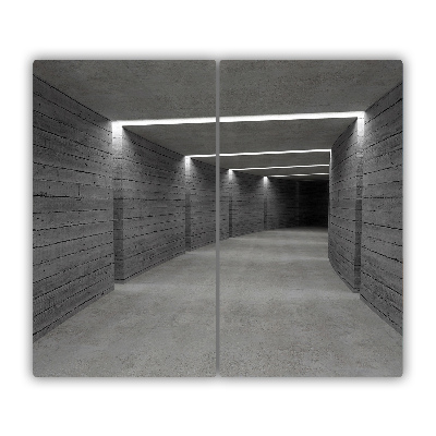 Skleněná krájecí deska Betonový tunel