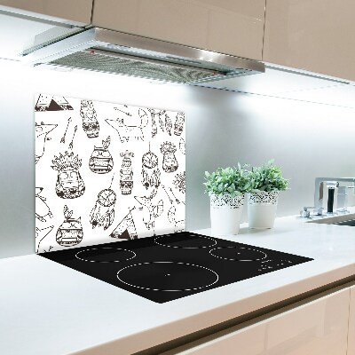 Skleněná krájecí deska Indické sovy