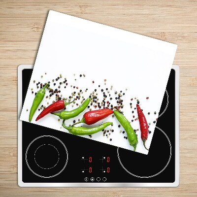 Skleněná krájecí deska Chilli papričky