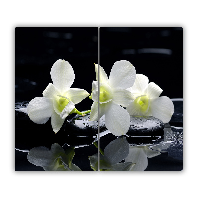 Skleněná krájecí deska orchidej