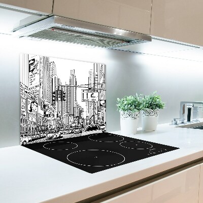 Skleněná krájecí deska ulicích New York