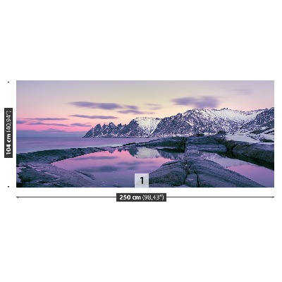 Fototapeta Zimní fjord