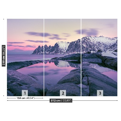 Fototapeta Zimní fjord