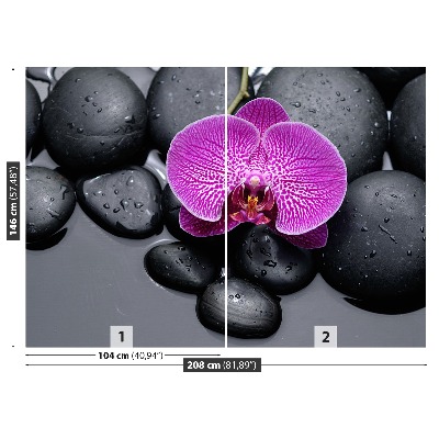 Fototapeta Orchidejové kameny