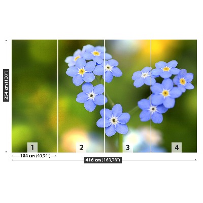 Fototapeta Forget-me-nots Srdce