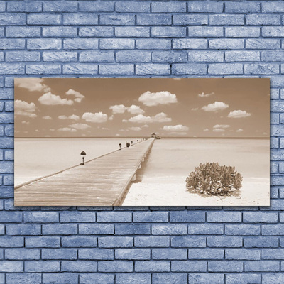akrylový obraz Moře Most Krajina