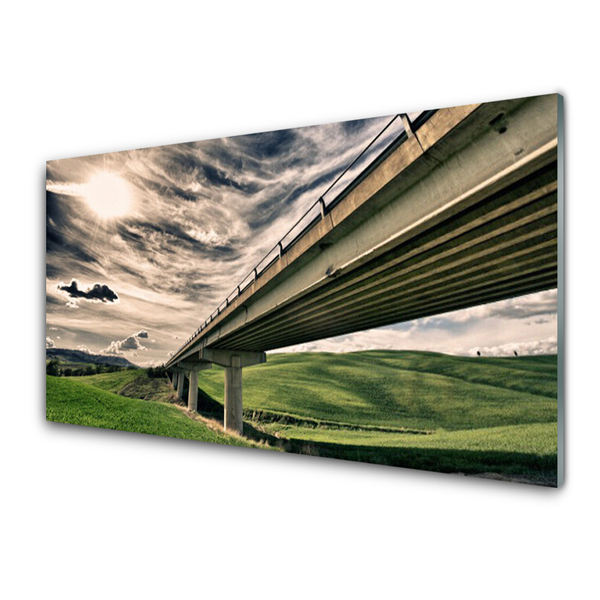 akrylový obraz Dálnice Most Údolí