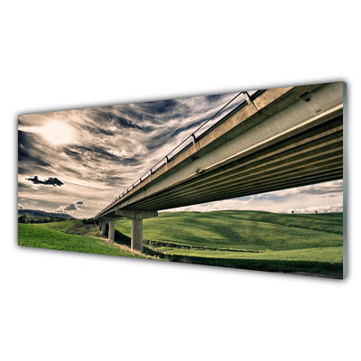 akrylový obraz Dálnice Most Údolí