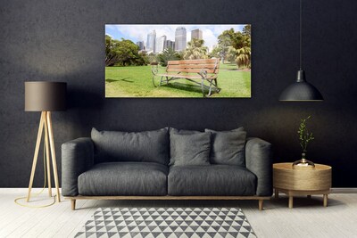 akrylový obraz Park Mrakodrapy Příroda