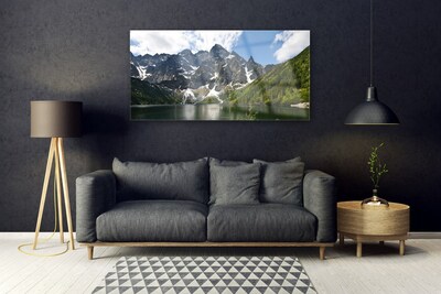 akrylový obraz Hora Jezero Les Krajina