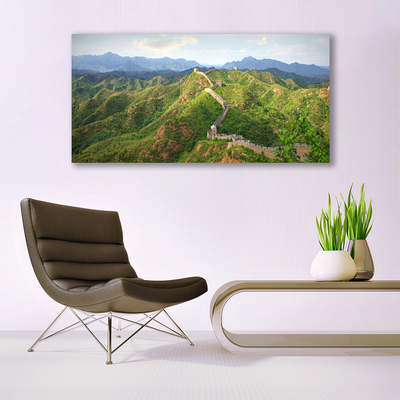 akrylový obraz Velká Zeď Hora Krajina