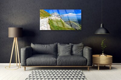akrylový obraz Hory Stezka Krajina
