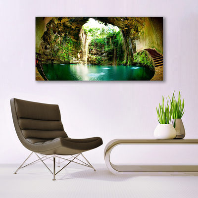 akrylový obraz Vodopád Krajina