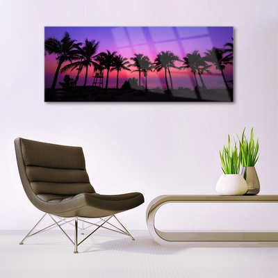 akrylový obraz Palmy Stromy Krajina