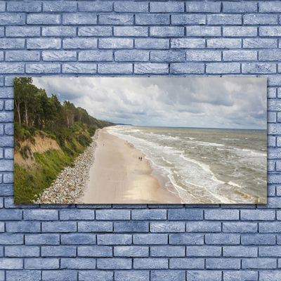 akrylový obraz Pláž Moře Strom Příroda