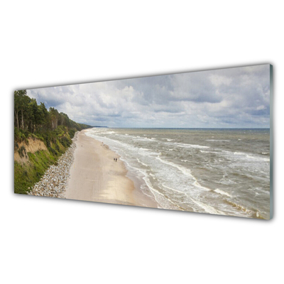 akrylový obraz Pláž Moře Strom Příroda