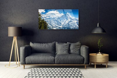 akrylový obraz Hora Strom Krajina