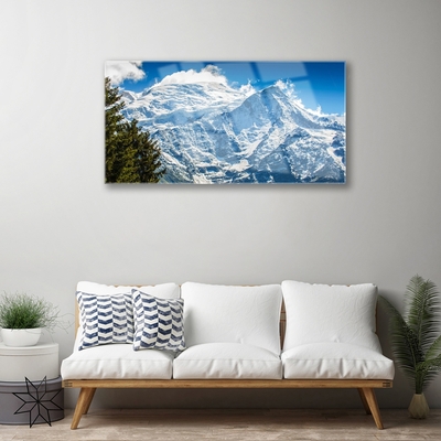 akrylový obraz Hora Strom Krajina