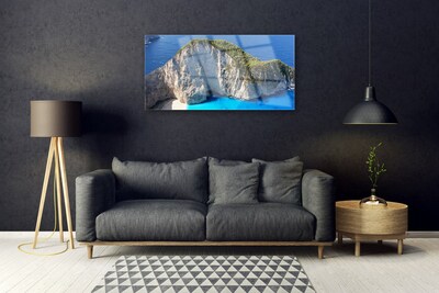 akrylový obraz Skály Moře Krajina