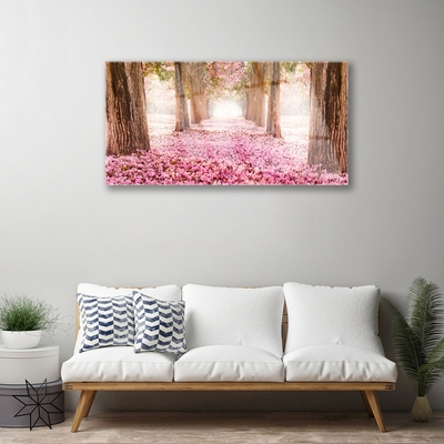 akrylový obraz Strom Růže Květiny Příroda