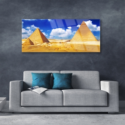 akrylový obraz Poušť Piramidy Krajina