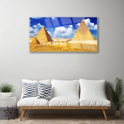 akrylový obraz Poušť Piramidy Krajina