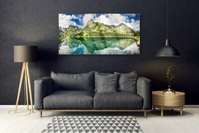 akrylový obraz Hory Jezero Krajina
