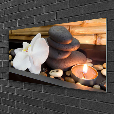 akrylový obraz Kameny Svíčky Umění