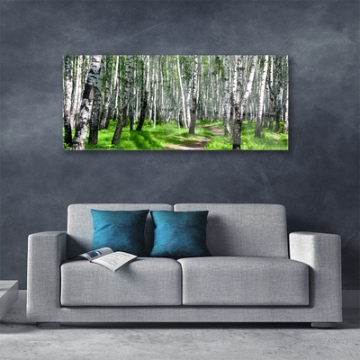 akrylový obraz Stromy Tráva Příroda