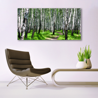 akrylový obraz Stromy Tráva Příroda