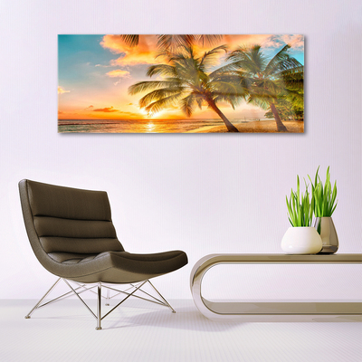 akrylový obraz Palma Strom Moře Krajina