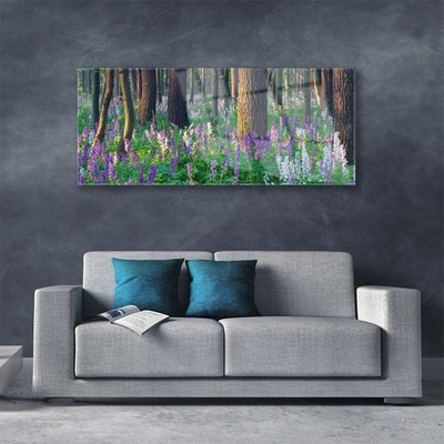 akrylový obraz Les Květiny Příroda
