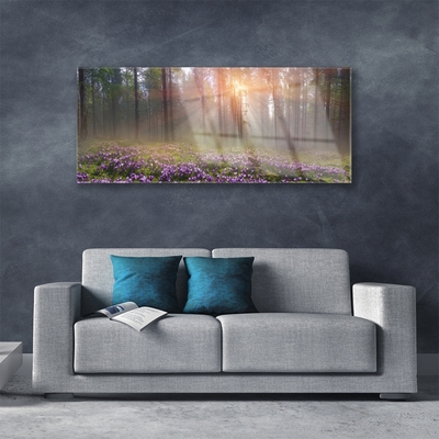 akrylový obraz Les Květiny Rostlina Příroda