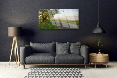 akrylový obraz Scesta Strom Tráva Krajina
