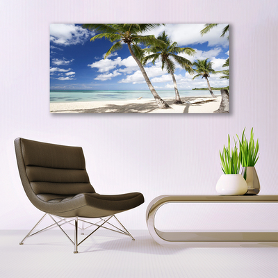 akrylový obraz Moře Pláž Palma Krajina