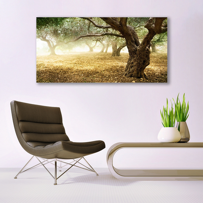 akrylový obraz Strom Tráva Příroda