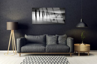 akrylový obraz Mlha Molo Architektura