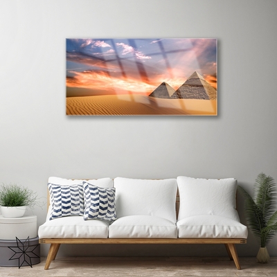akrylový obraz Poušť Pyramidy