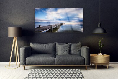 akrylový obraz Most Moře architektura