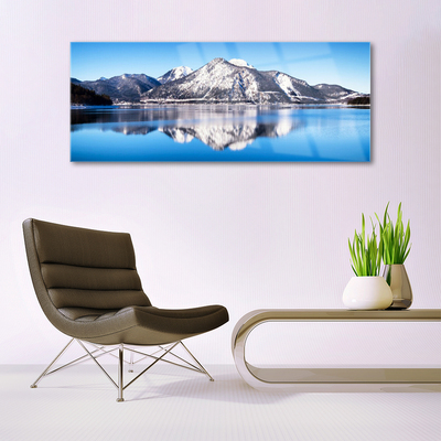 akrylový obraz Jezero Hory Krajina