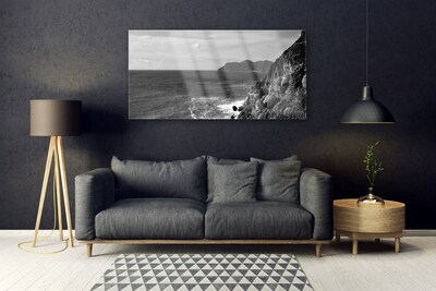 akrylový obraz Moře Hory Krajina