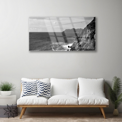 akrylový obraz Moře Hory Krajina