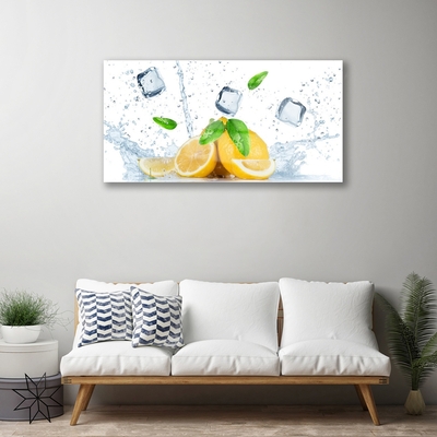 akrylový obraz Citron Kostka Ledu Kuchyně