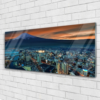 akrylový obraz Město Hora Dmy