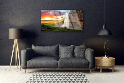 akrylový obraz Hora Vodopád Příroda