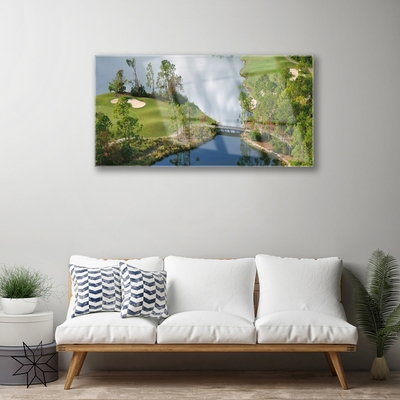 akrylový obraz Jezero Příroda