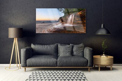 akrylový obraz Vodopád Krajina